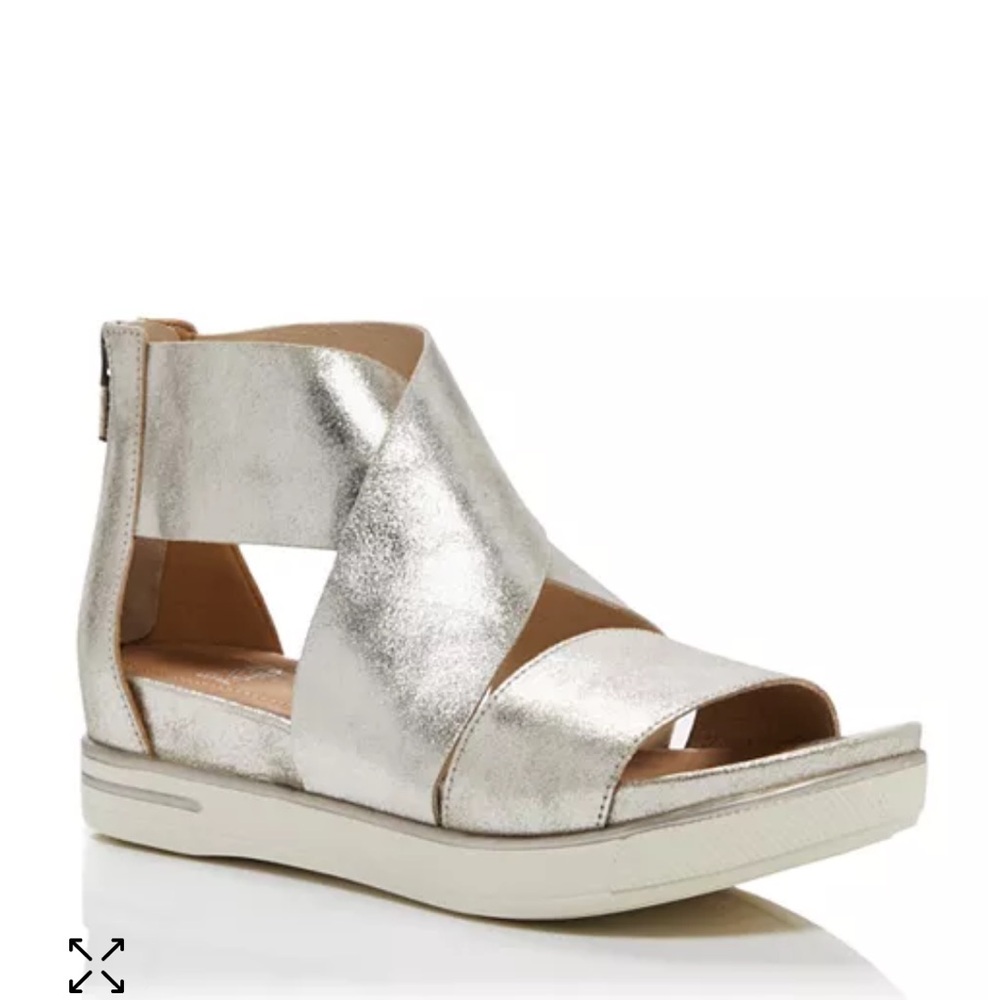 Eileen Fisher Silver Sandals